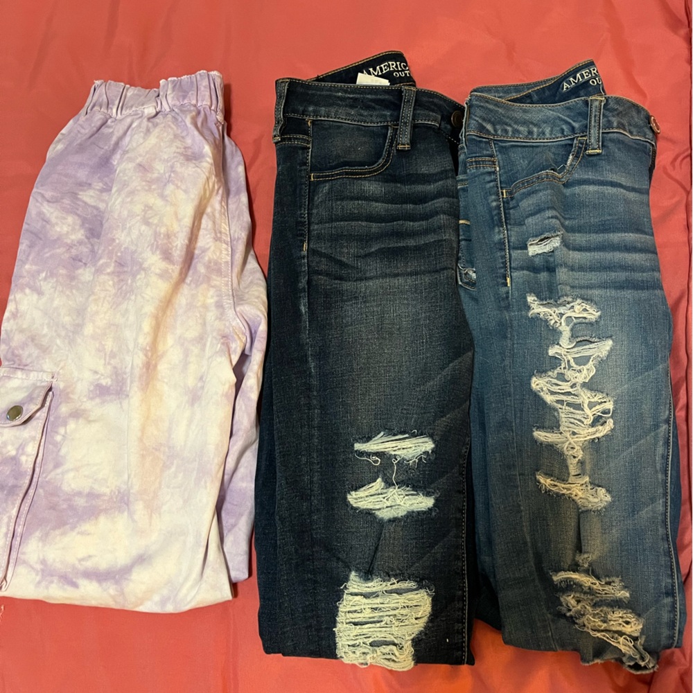 American Eagle Jean Bundle and Forever 21 Joggers